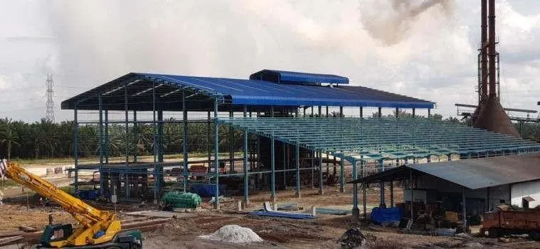Palm oil mills and refineries work