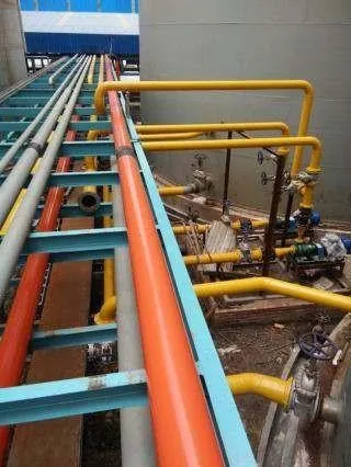 Illustrative photo of piping and piperack work